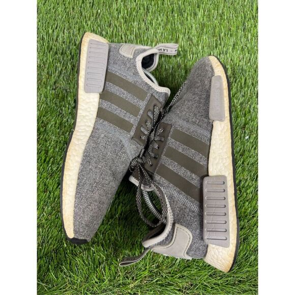Size 10 -‎ adidas NMD_R1 Charcoal Wool running athletic sneakers shoes - Picture 6 of 9